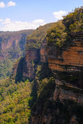 Blue Mountains Cliffs Photo - Sandstone Landscape Australia
