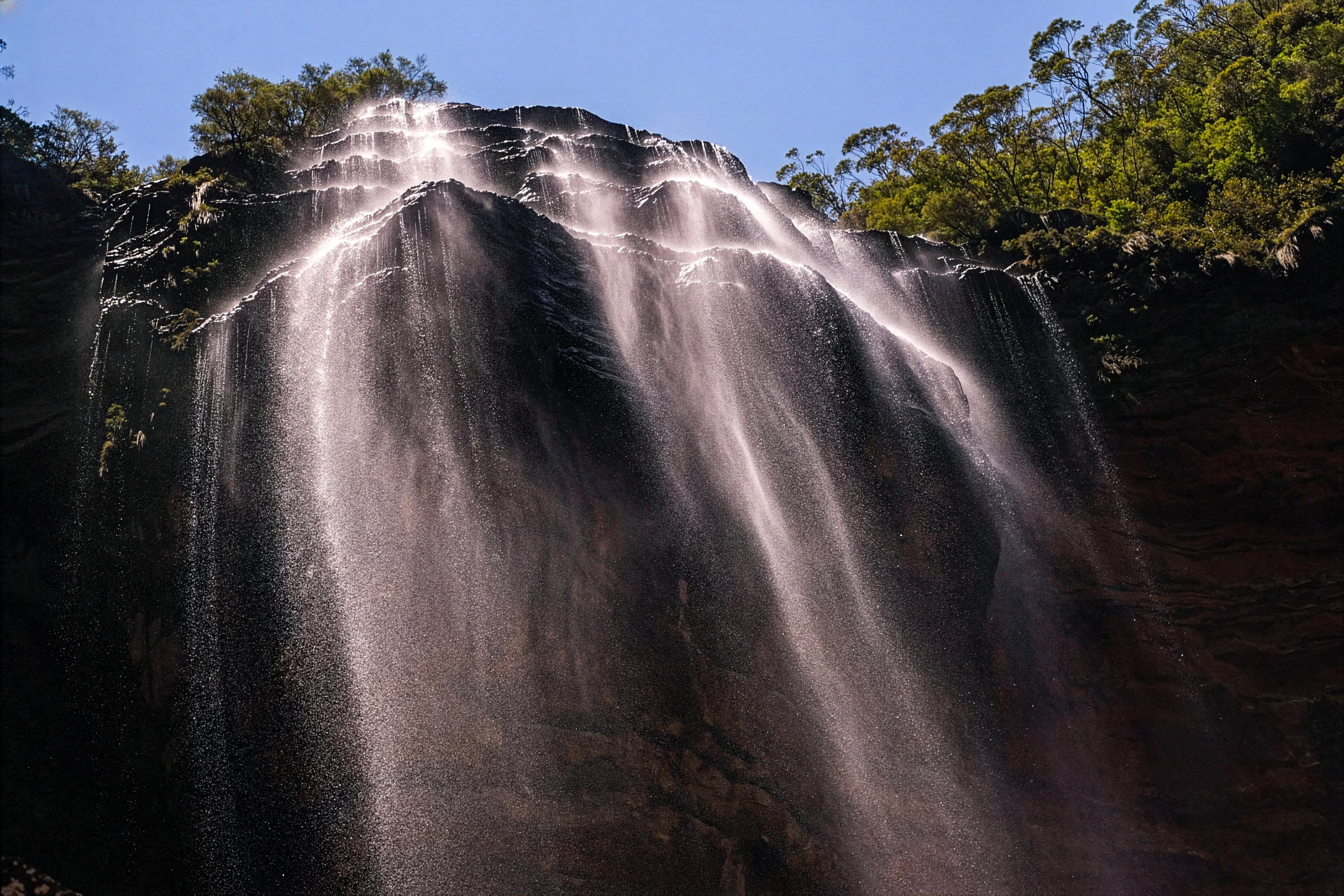 Blue Mountains Waterfall Photo - Cascading Falls