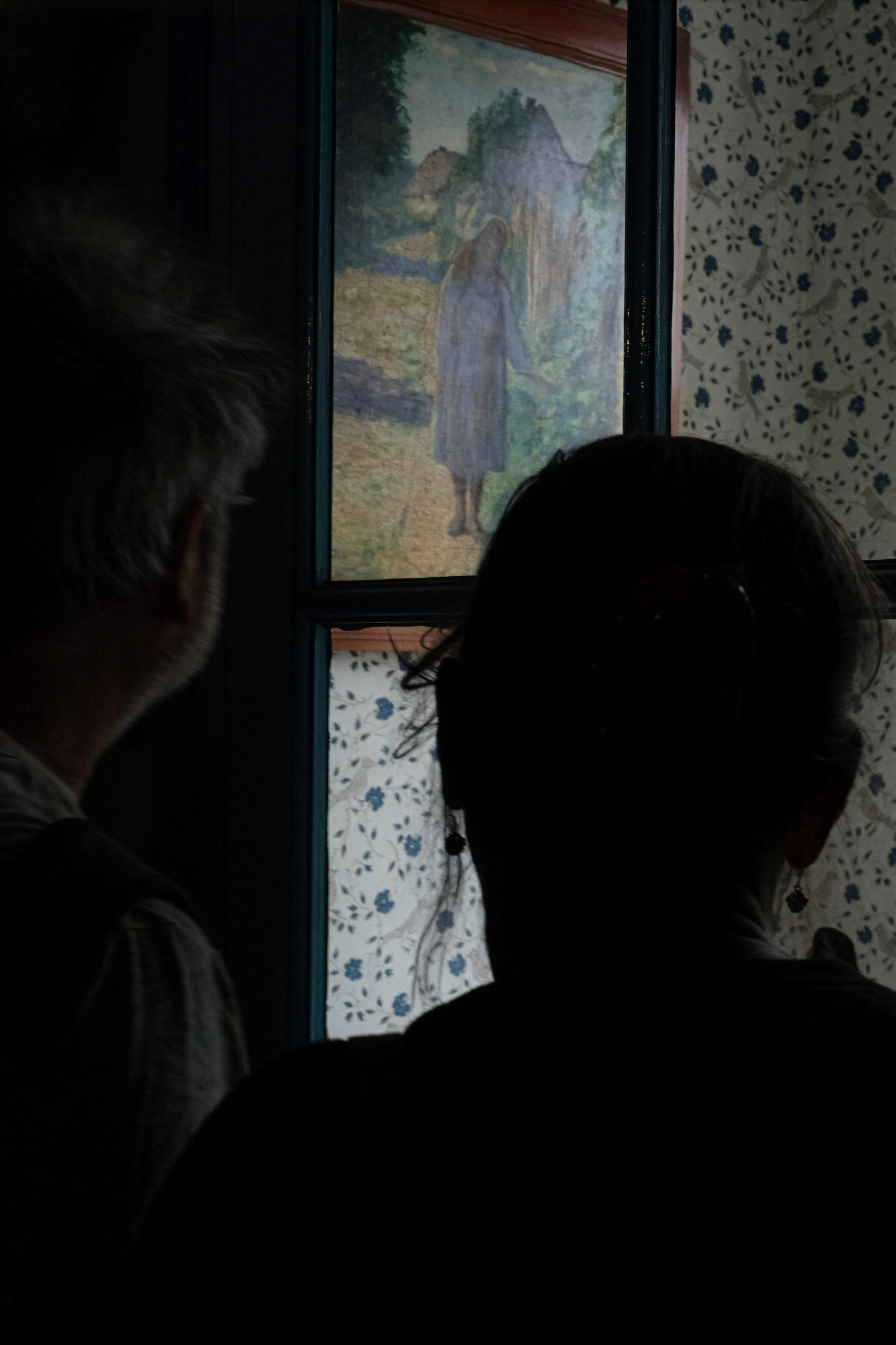 Monet Giverny Museum Photo - Visitor Viewing Impressionist Painting