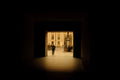 Prague Archway Silhouette Photo - Architectural Passage
