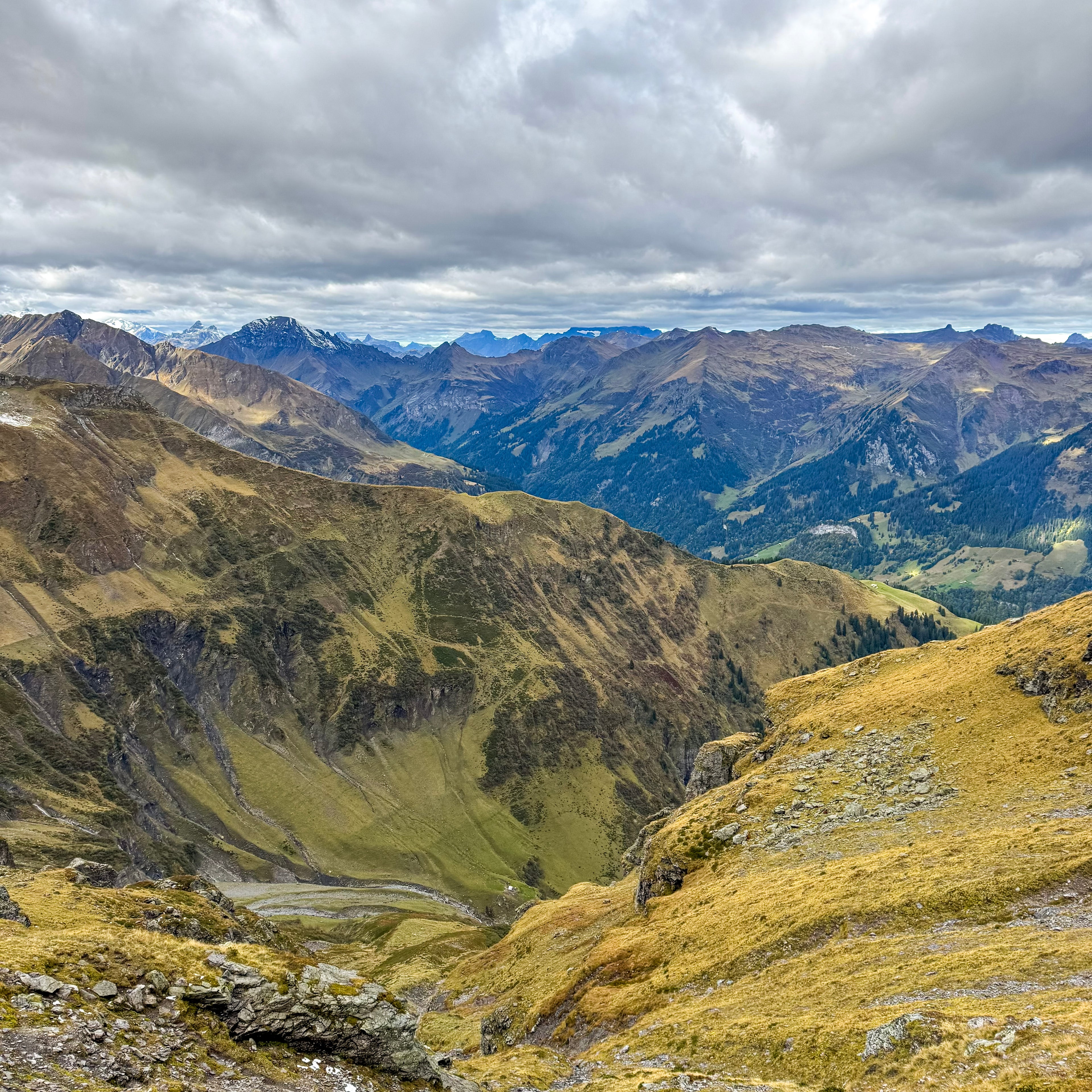 Swiss Alps Valley Photo - High Alpine Mountain Panorama