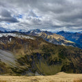 Swiss Alps Mountain Range Photo - Layered Peaks Panorama